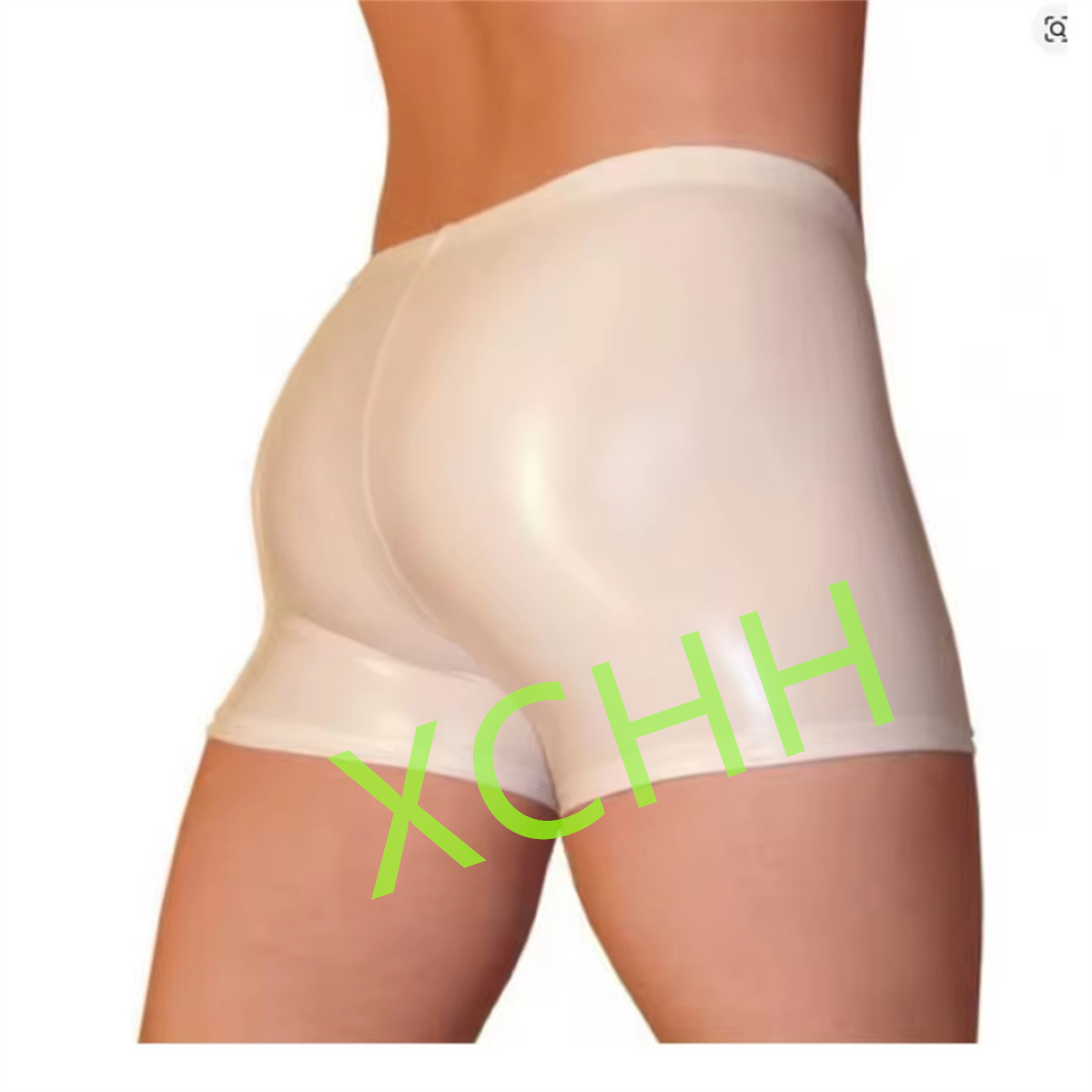 Boyshort Underwear - Shorts de látex masculinos, cuecas de