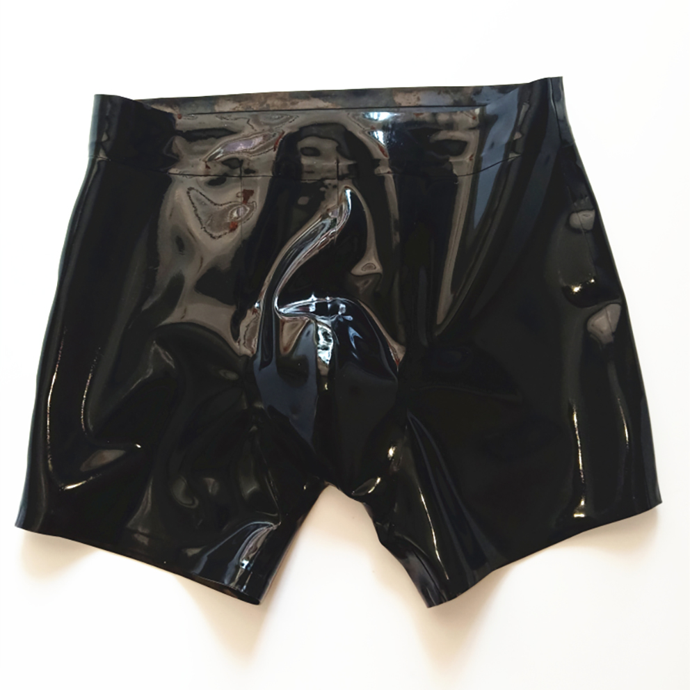 Sexy Boxer Cuecas De Látex Par - Boyshort Underwear avaliação e preço