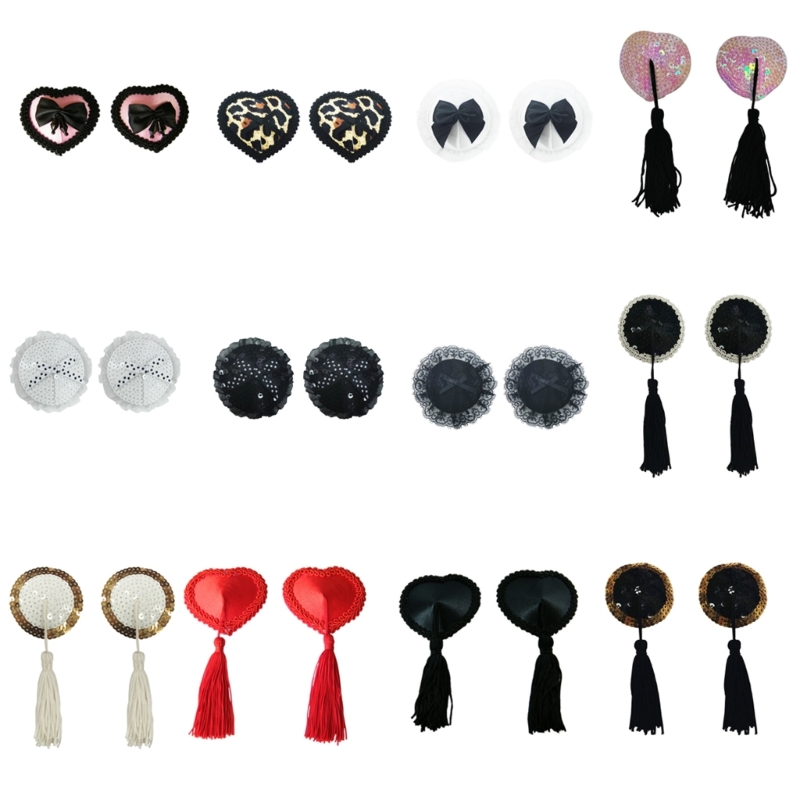 Mulheres lantejoulas borlas pa - Nipple Cover Pasties avaliação e preço