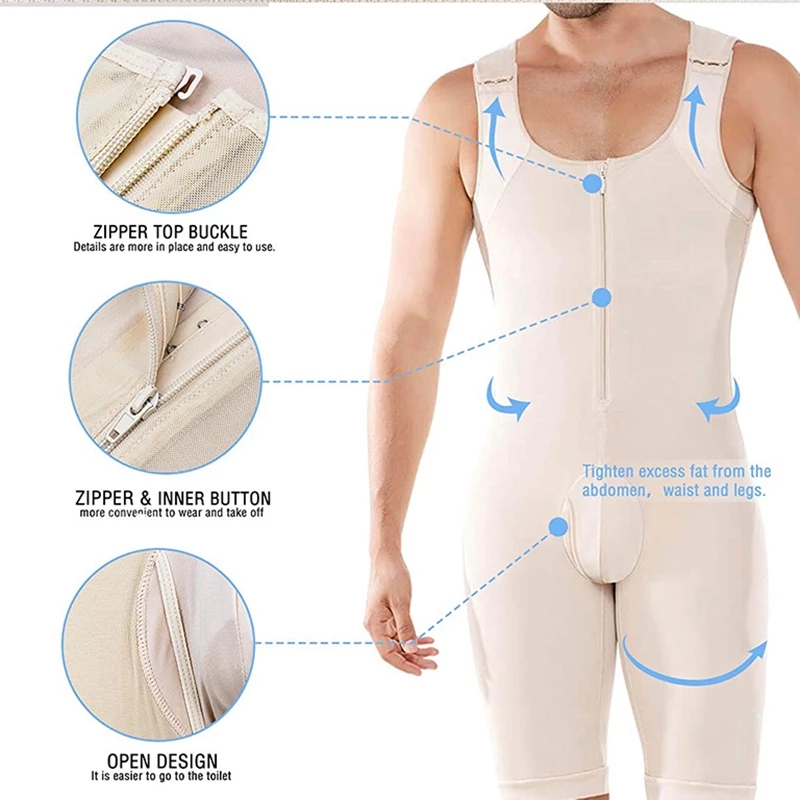 Shapewear masculino bodysuit c - Shapewear Bodysuit Firm avaliação e preço